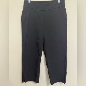 Westbound Stretch Pull On Black Capri Pants 10